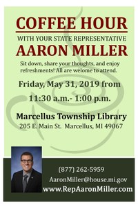 Coffee Hour with Your State Representative Aaron Miller